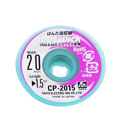 Gootwick Desolder Desoldering Braid Wick Wire Solder Sucker Flux Remover - 2.0mm