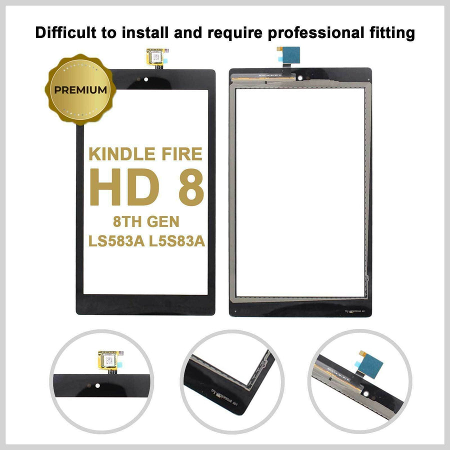 Amazon Kindle Fire HD8 8th Gen Ls583a Touch Screen Digitizer Lens Glass (8