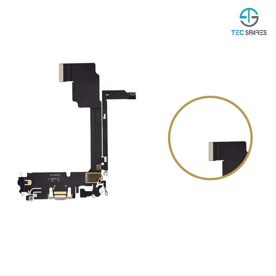 iPhone 15 Pro Max Charging Port Dock Connector Flex Cable Microphone Replacement