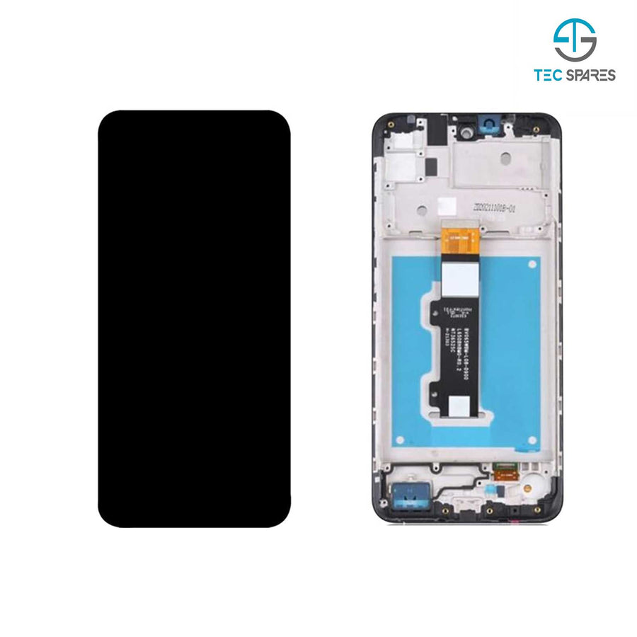 Motorola Moto E30 XT2158-6 LCD Screen Display Touch Digitizer Assembly W/ Frame