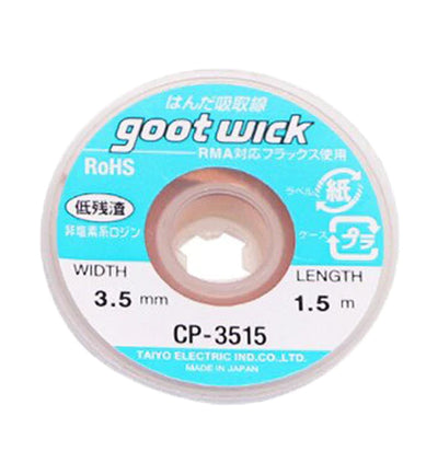Gootwick Desolder Desoldering Braid Wick Wire Solder Sucker Flux Remover - 3.5mm