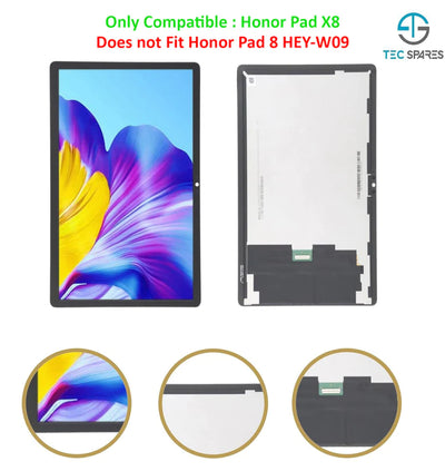 LCD For HONOR Pad X8 10.1'' AGM3-W09HN Touch Screen Digitizer Display Assembly