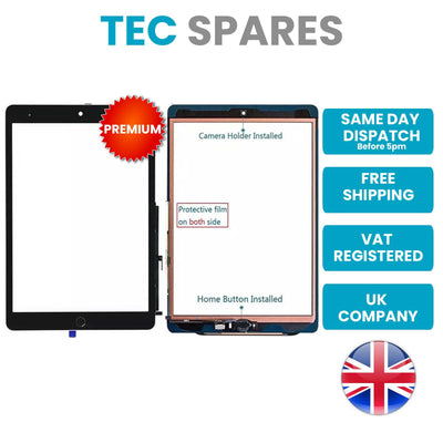 iPad 9 2021 9th Gen 10.2" A2603, A2602,A2605, A2604 Touch Digitizer Home Button
