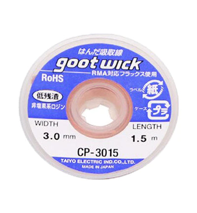 Gootwick Desolder Desoldering Braid Wick Wire Solder Sucker Flux Remover - 3.0mm