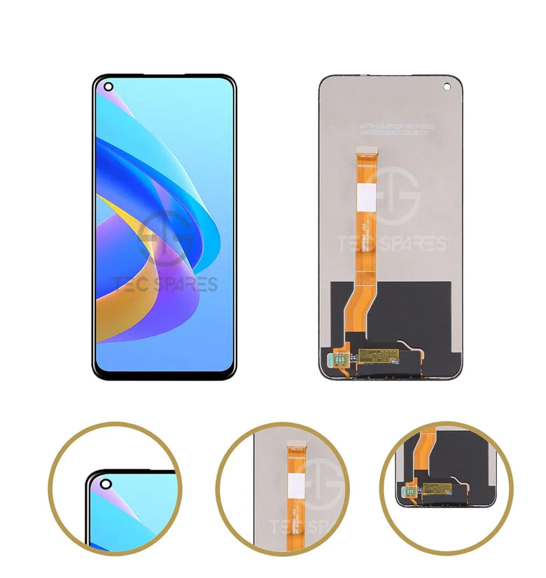 OPPO A76 CPH2375 Replacement LCD Display Touch Screen Panel UK Stock - Black