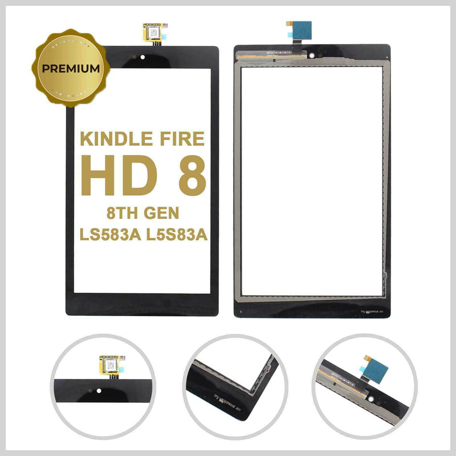 Amazon Kindle Fire HD8 8th Gen Ls583a Touch Screen Digitizer Lens Glass (8