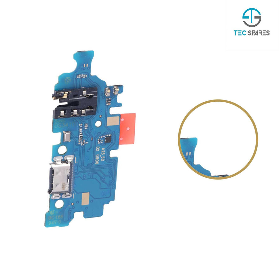 Samsung Galaxy A25 5G SM-A256B Charging Charge Port Dock Board PCB Microphone