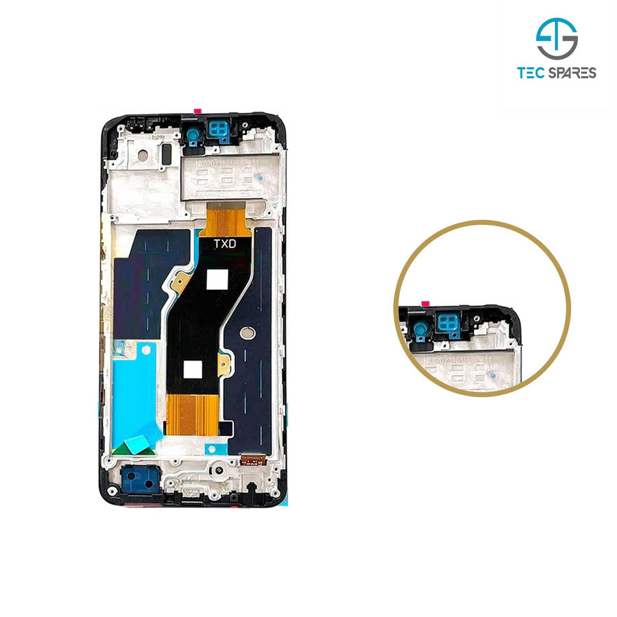 Infinix Hot 40i X6528B Replacement LCD Touch Screen Display Digitizer + Frame