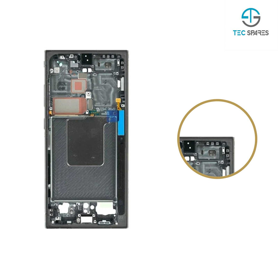 Samsung Galaxy S24 Ultra SM-S928B, SM-S928B/DS, SM-S928U OLED LCD Touch Screen Display Digitizer Frame