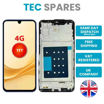 Samsung Galaxy A17 4G A175F, A175F/DS,A176M TFT LCD Display Touch Screen + FRAME