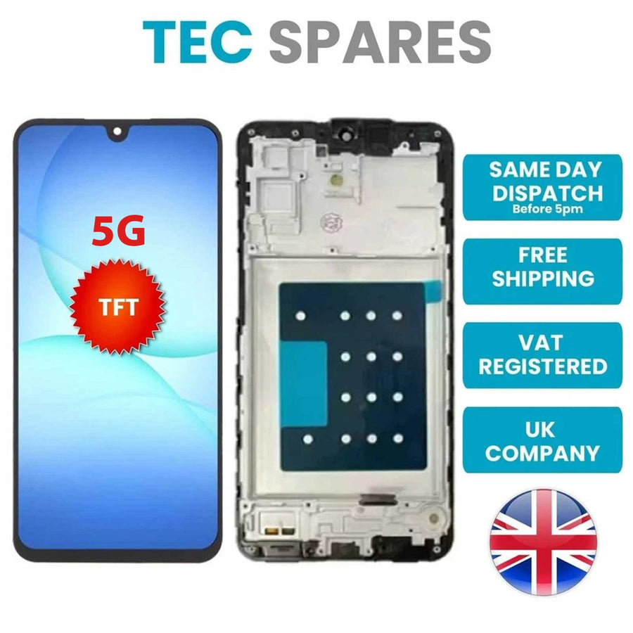 Samsung Galaxy A17 5G SM-A176B, SM-A177B/DS TFT LCD Display Touch Screen + Frame