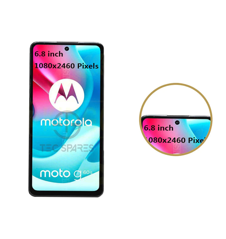 LCD With Frame Touch Panel Screen Display Digitizer For Motorola G60S XT2133-2