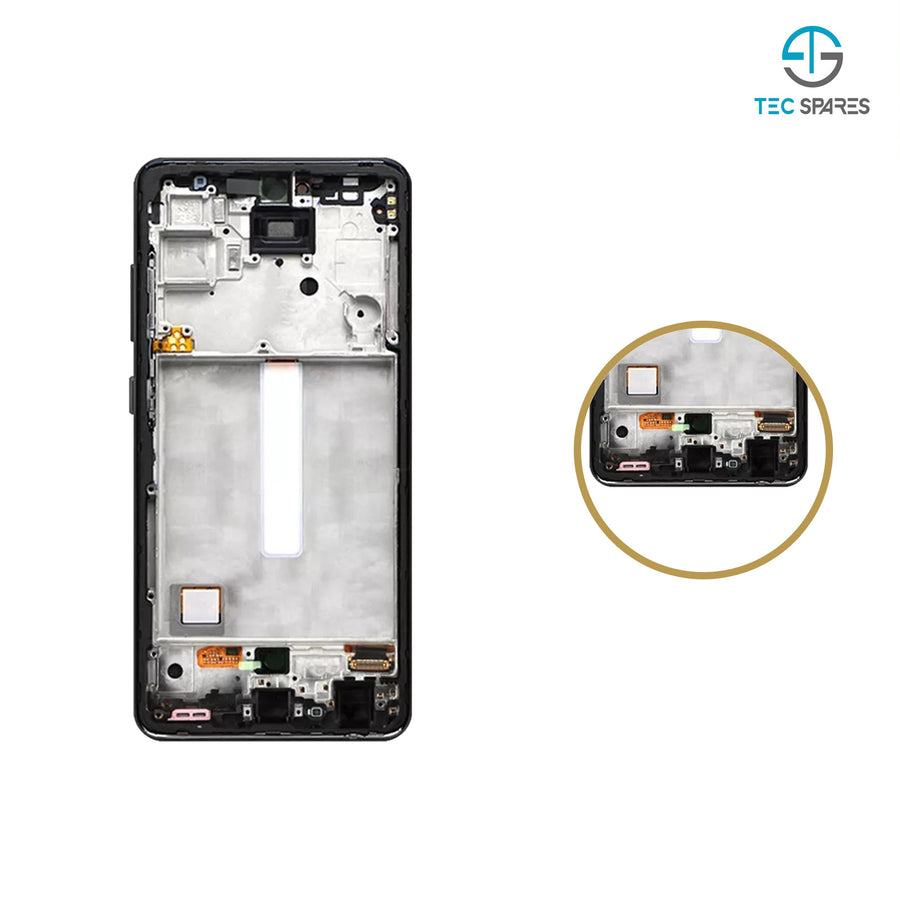 Samsung Galaxy A52 4G A52 5G SM-A525F/526B OLED Screen Display Glass +Frame