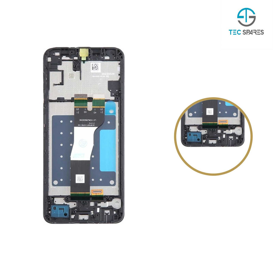 LCD For Galaxy A05s SM-A057F Screen Digitizer Full Assembly Replacement Frame