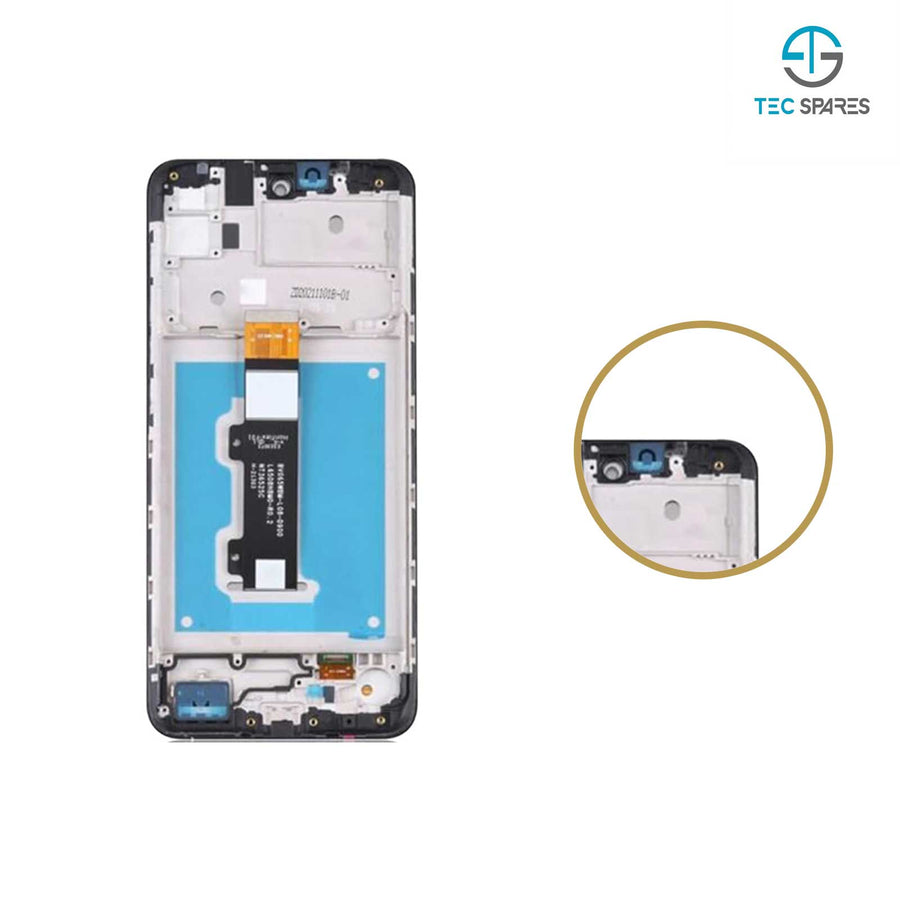 Motorola Moto E30 XT2158-6 LCD Screen Display Touch Digitizer Assembly W/ Frame
