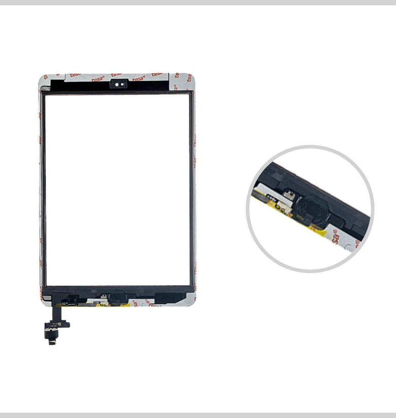 White iPad Mini 1/2 Touch Screen Digitizer Replacement Home Button +IC