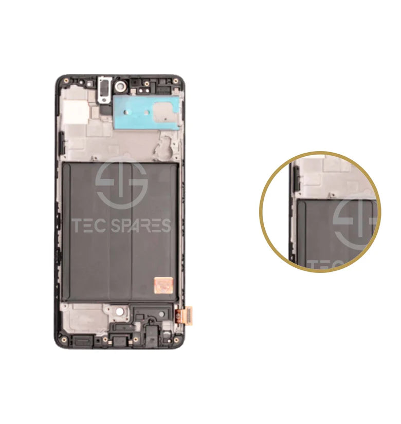 Samsung Galaxy A51 4G SM-A515F OLED LCD Display Screen Touch Digitizer+Frame