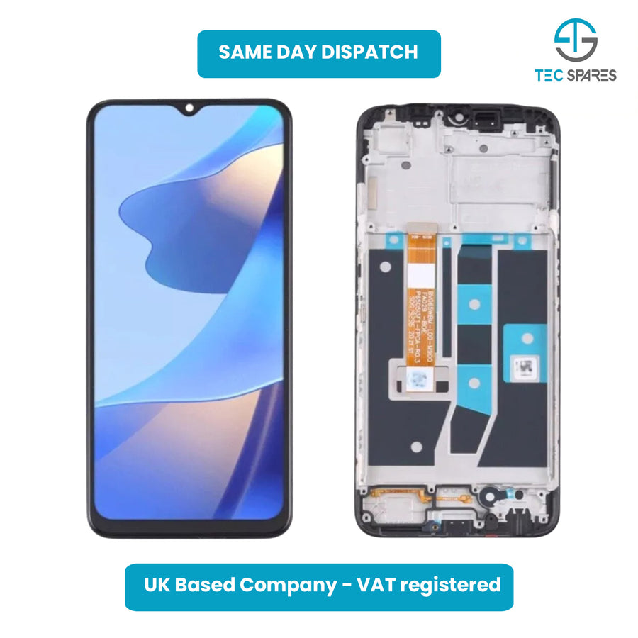 OPPO A16/A16S CPH2271 6.52” Replacement LCD Display Touch Screen Digitizer Frame