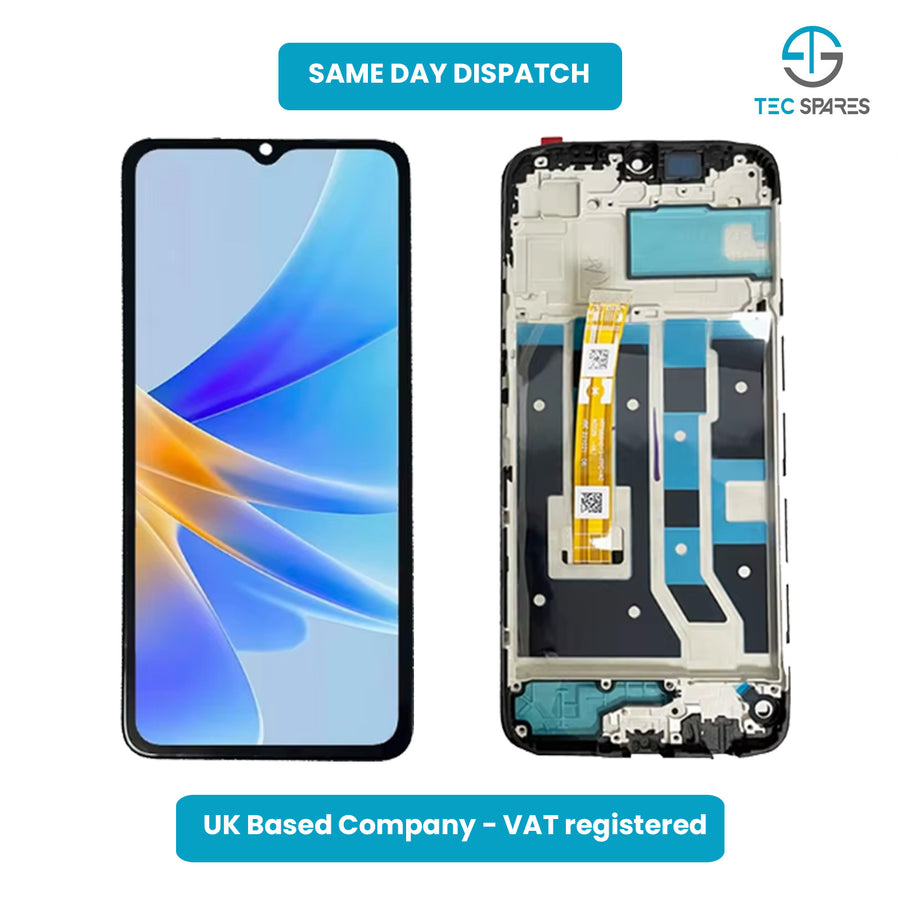 OPPO A17 CPH2477 Replacement LCD Display Touch Screen Digitizer Assembly +Frame