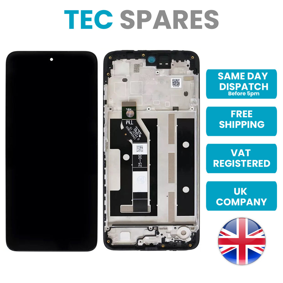 Moto G35 XT2433 Replacement LCD Display Screen Touch Digitizer + frame