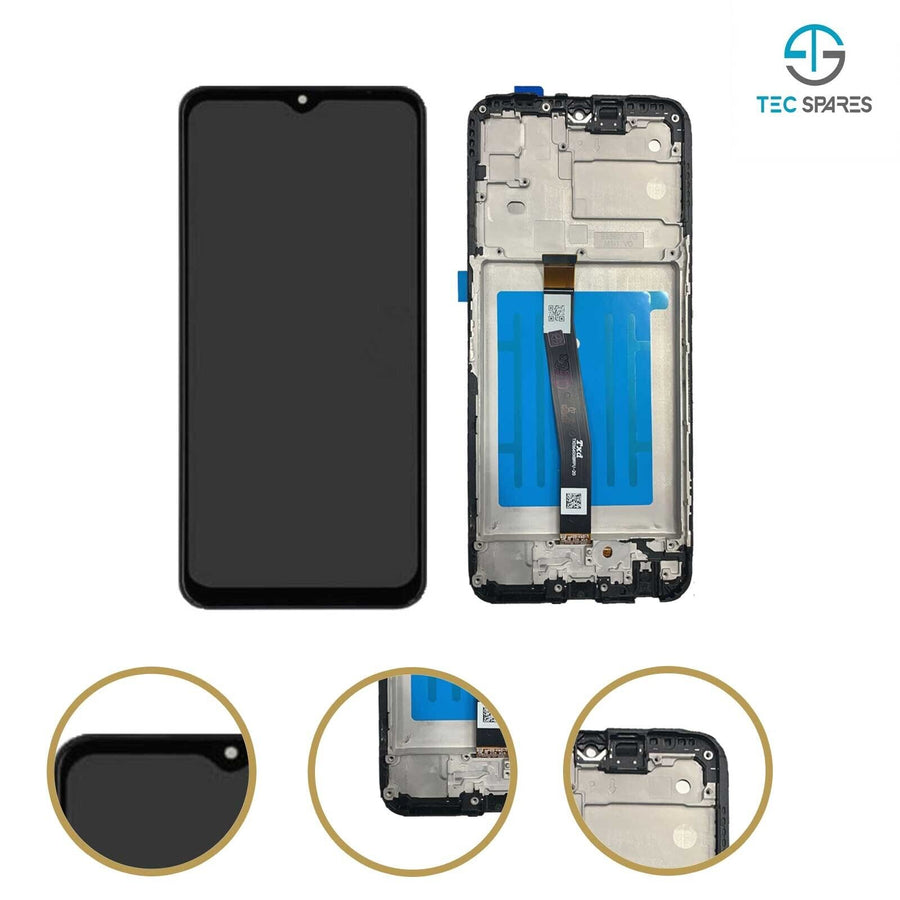 Samsung Galaxy A22 A226 5G LCD Touch Screen Digitizer Replacement + Frame Black