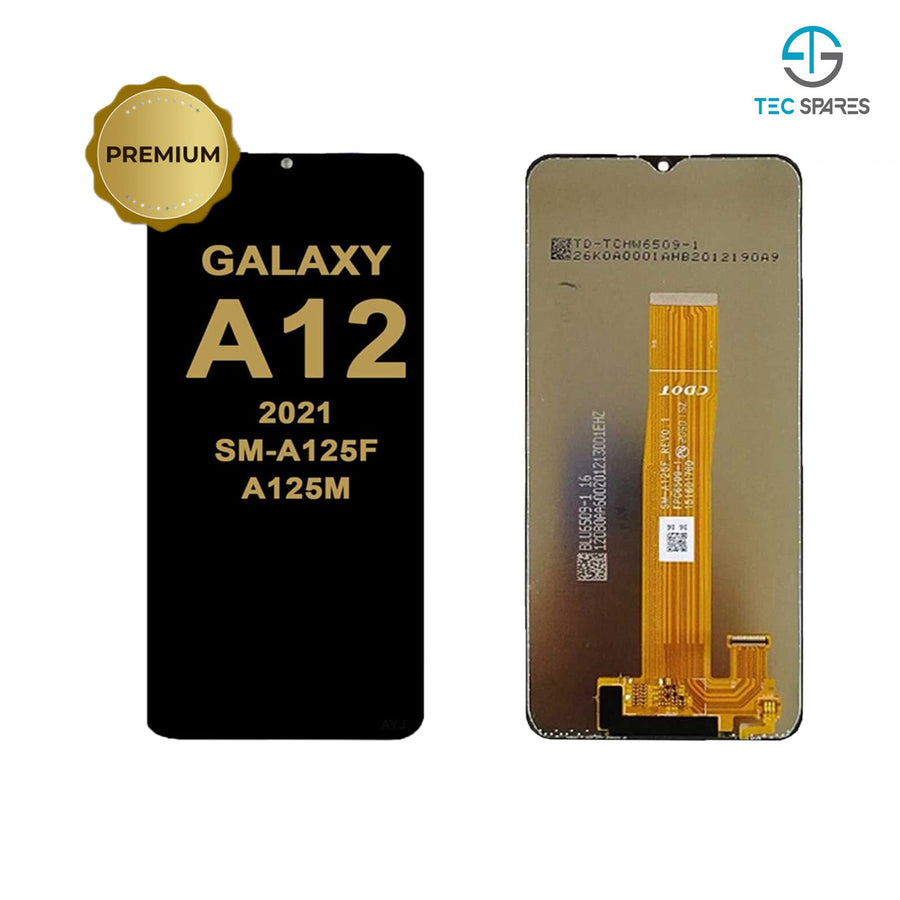 Black For Samsung Galaxy A12 SM-A125F LCD Replacement Touch Screen Digitizer