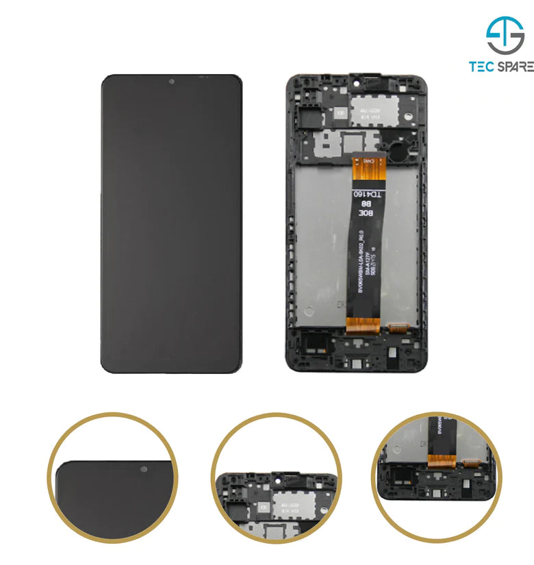 Samsung Galaxy A12 Nacho A127F LCD Display Touch Screen Digitizer Replacement + Frame