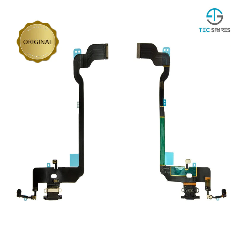 iPhone XS Charging Port Dock Socket Connector Microphone Flex Replacement Black