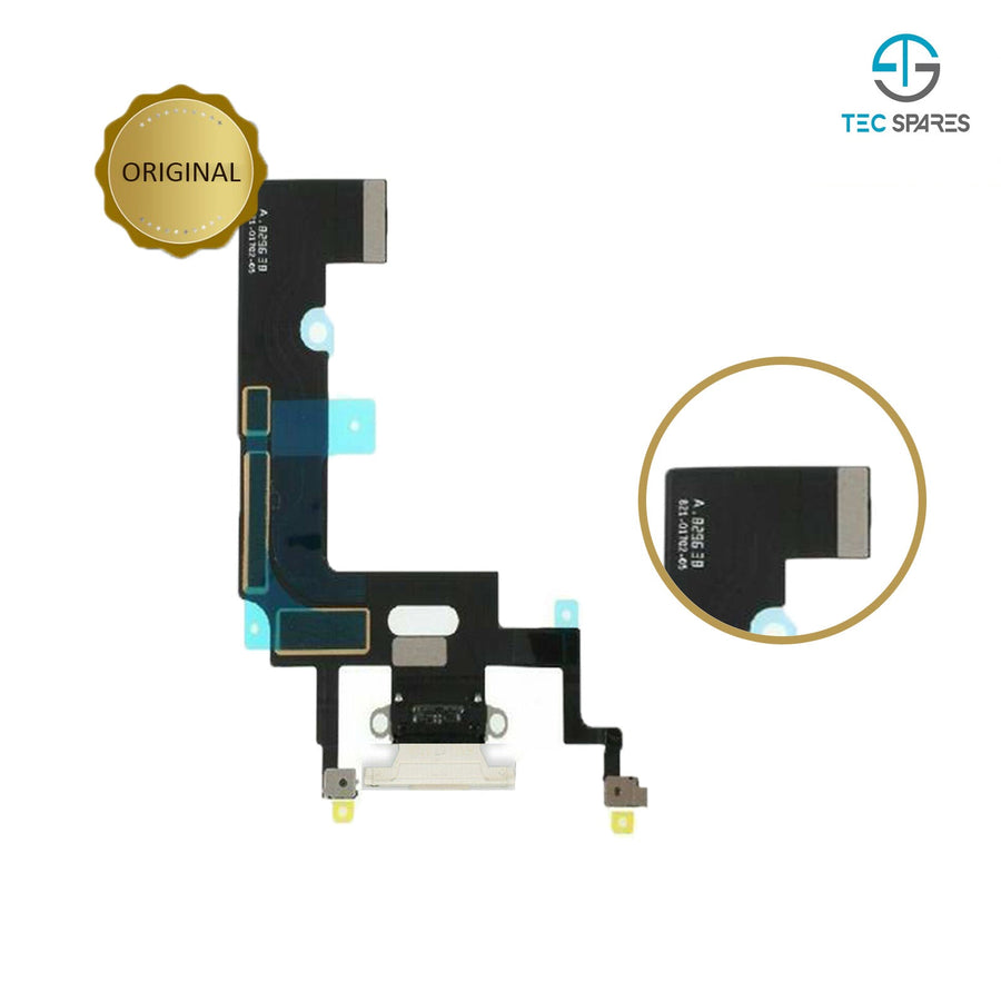 iPhone XR Charging Port - Dock Socket Connector Microphone Flex Replacement White