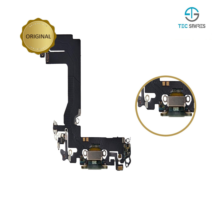 Apple iPhone 13 Charging Port - Mini Flex Dock Socket Cable Part Replacement Black