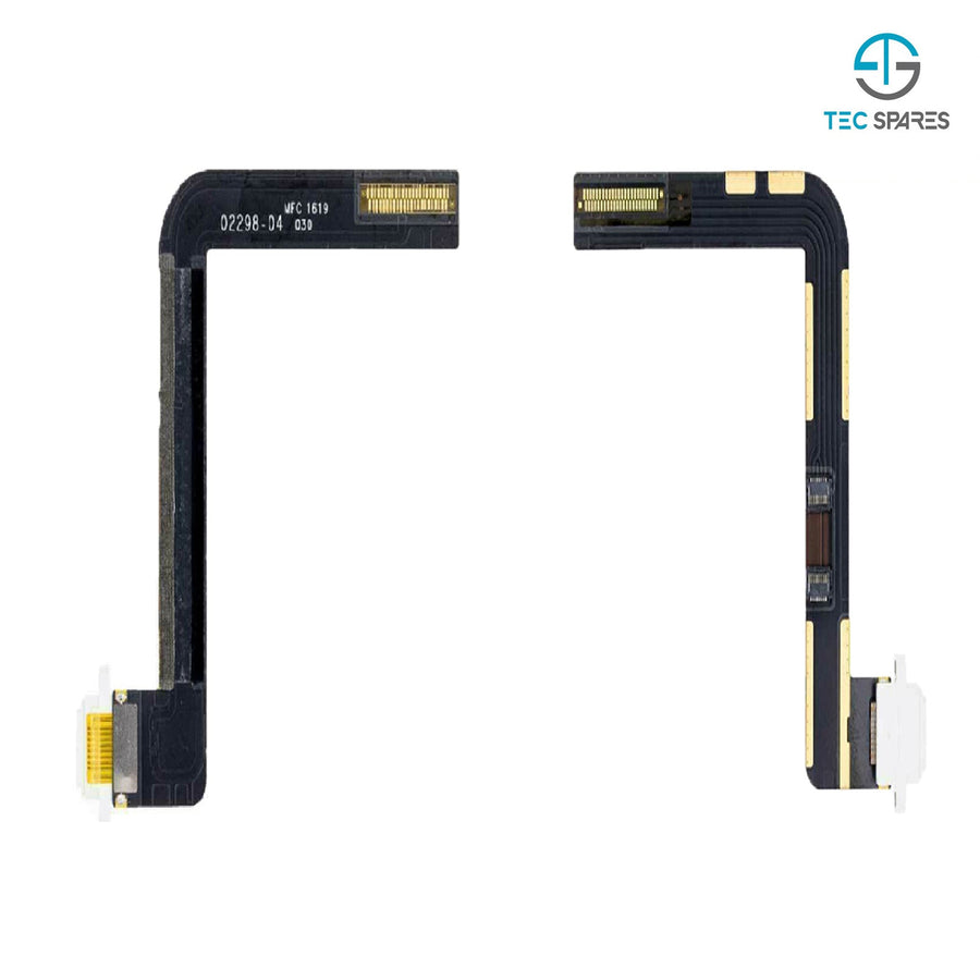 iPad 5th Gen 2017 Charging Port - Dock Connector Flex Cable Replacement - White