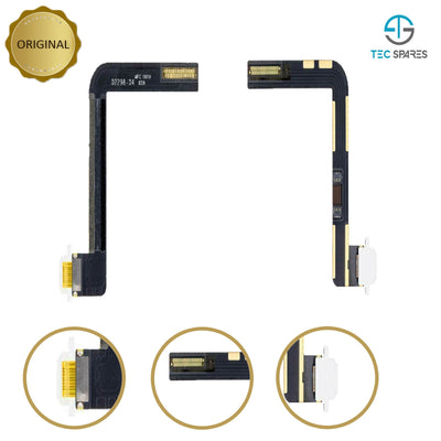 For iPad 8th Gen 10.2" 2020 Charging Port Dock Connector Flex Cable Replacement - White