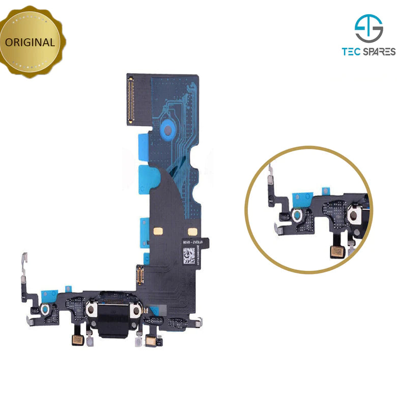 iPhone SE 2nd Gen 2020 USB Charging Port Dock Connector Mic Flex Cable - Black