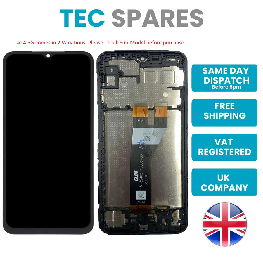 For Galaxy A14 5G SM-A146P SM-A146U LCD Display Touch Screen Display With Frame Replacement