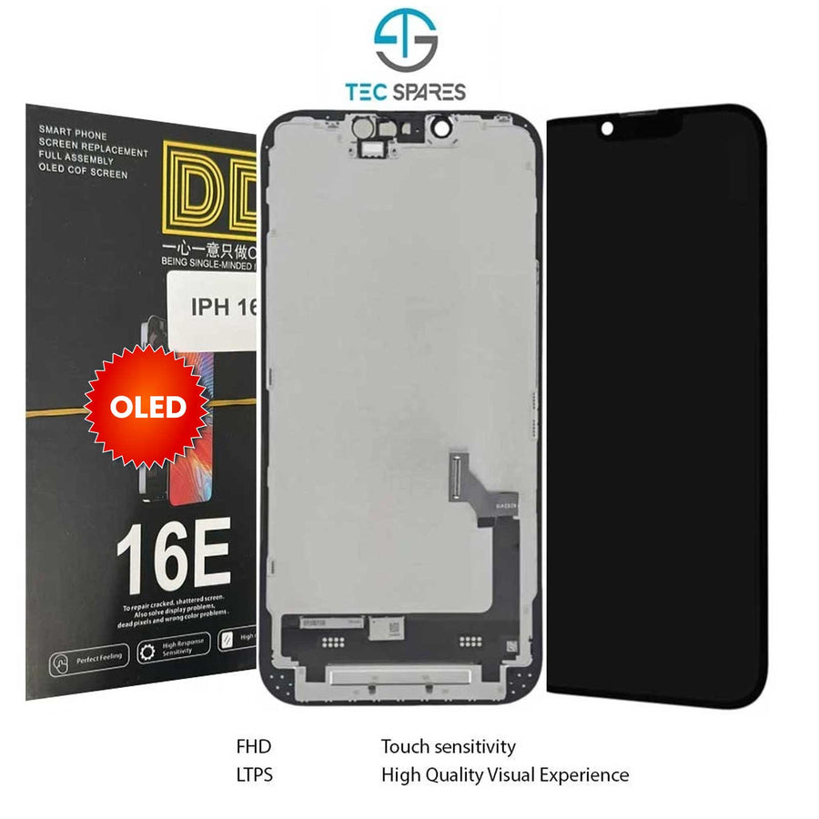 iPhone 16E A3212, A3409, A3410 Soft OLED LCD Display Touch Screen Digitizer Replacement