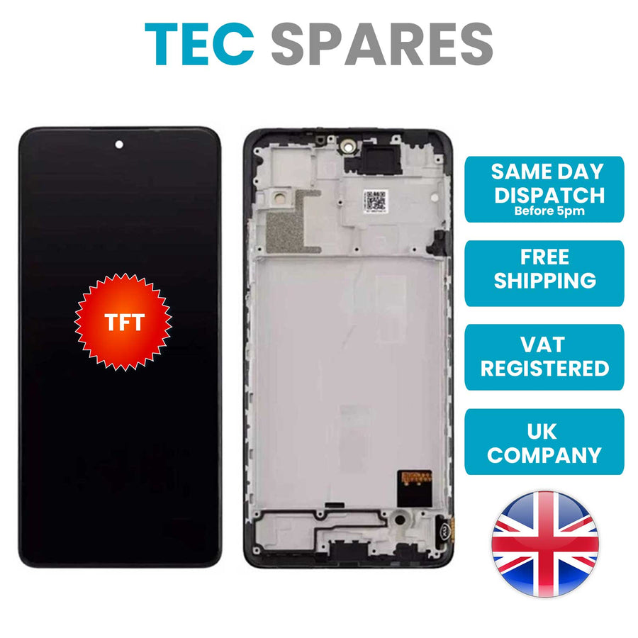 Xiaomi Redmi Note 10 Pro M2101K6G, M2101K6R TFT LCD Display Touch Screen Digitizer Assembly +Frame