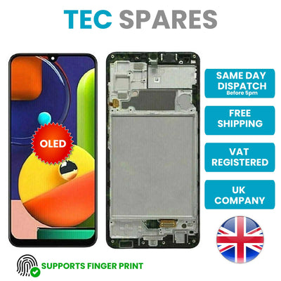 OLED LCD Display For Samsung A325 A32 4G SM-A325F Touch Screen Digitizer With Frame