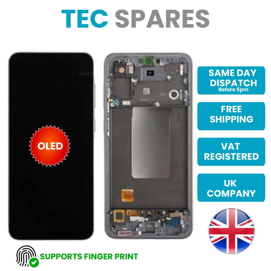 Samsung Galaxy A56 SM-A566V, SM-A566B OLED LCD Display Touch Screen + Frame