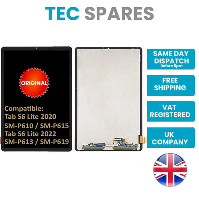 Samsung Galaxy Tab S6 Lite 2020 SM-P610 SM-P615 / 2022 SM-P613 SM-P619 premium refurbished LCD Display Touch Screen