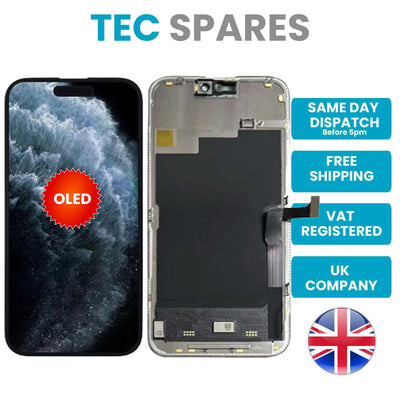 iPhone 15 PRO MAX SOFT OLED LCD Display Touch Screen Digitizer Replacement