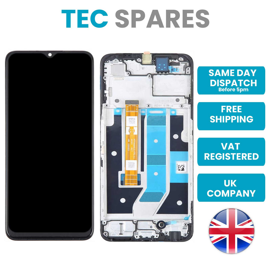 OPPO A78 5G CPH2483 CPH2495 LCD Screen Display Touch Digitizer Glass Frame