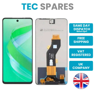 Infinix Hot 40i X6528B LCD Display Touch Screen Digitizer Replacement - UK Stock