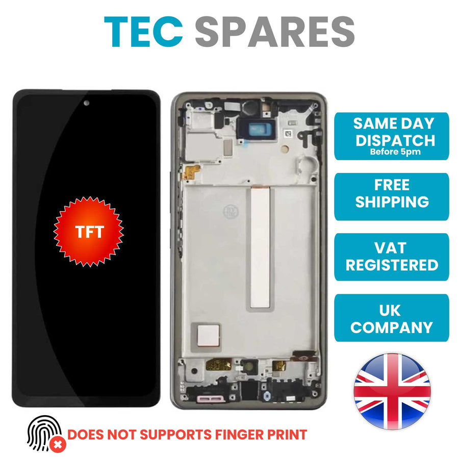 Samsung Galaxy A53 SM-A536B Incell TFT LCD Screen Display Touch Digitizer +Frame