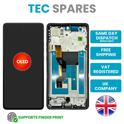 Motorola Moto G86 XT2527-2 Replacement OLED LCD Touch Screen Display FRAME