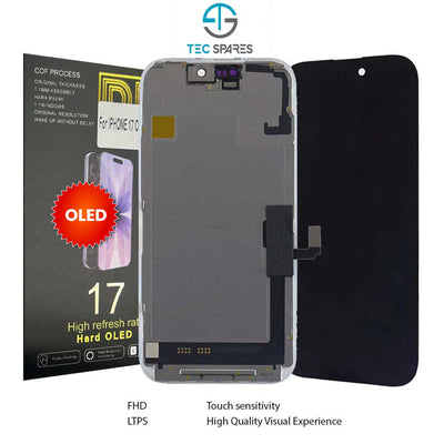 iPhone 17 A3519, A3520 Hard OLED Replacement LCD Touch Screen Display Digitizer