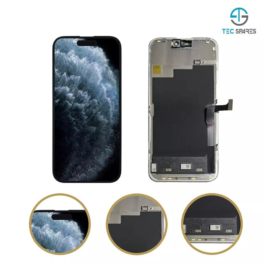 iPhone 15 PRO MAX SOFT OLED LCD Display Touch Screen Digitizer Replacement