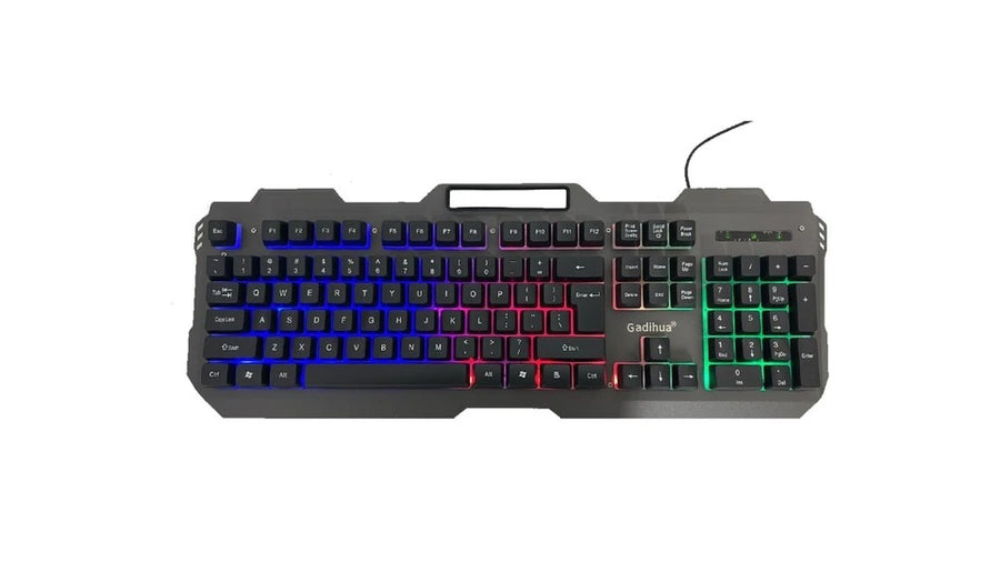 GADIHUA Backlit Mechanical Gaming Keyboard & Mouse Set Wired RGB LED Universal