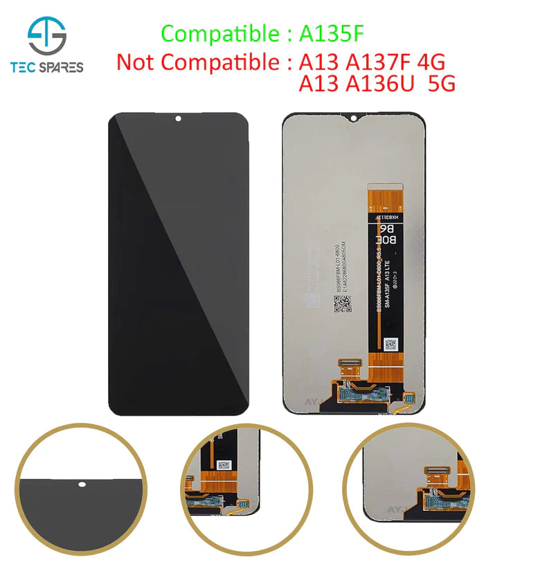 Samsung Galaxy A13 A135F 4G 2022 LCD Display Screen Touch Digitizer OEM