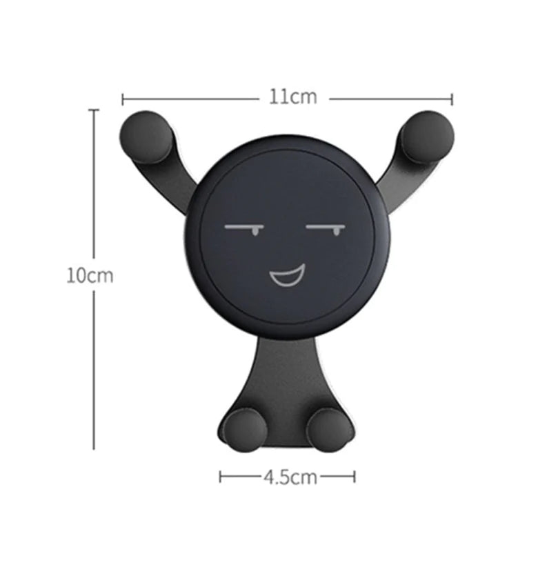 Universal Mobile Phone Holder AirVent Car Holder Smiley Face Mobile Strong Grip