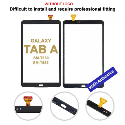 Samsung Galaxy Tab A 10.1" SM-T580/T585 Touch Screen Digitizer Glass Lens Black